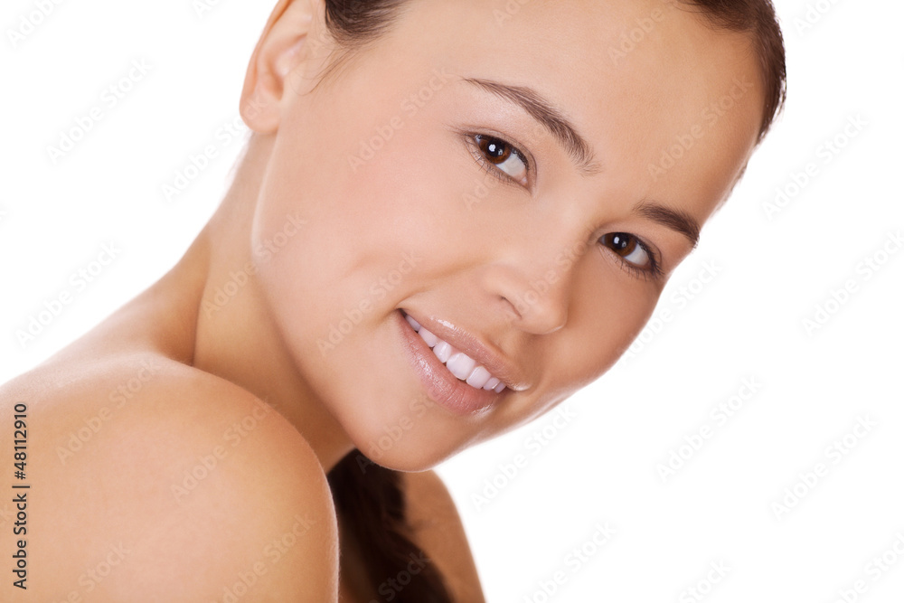face woman with healthy clean skin face woman with healthy clean skin