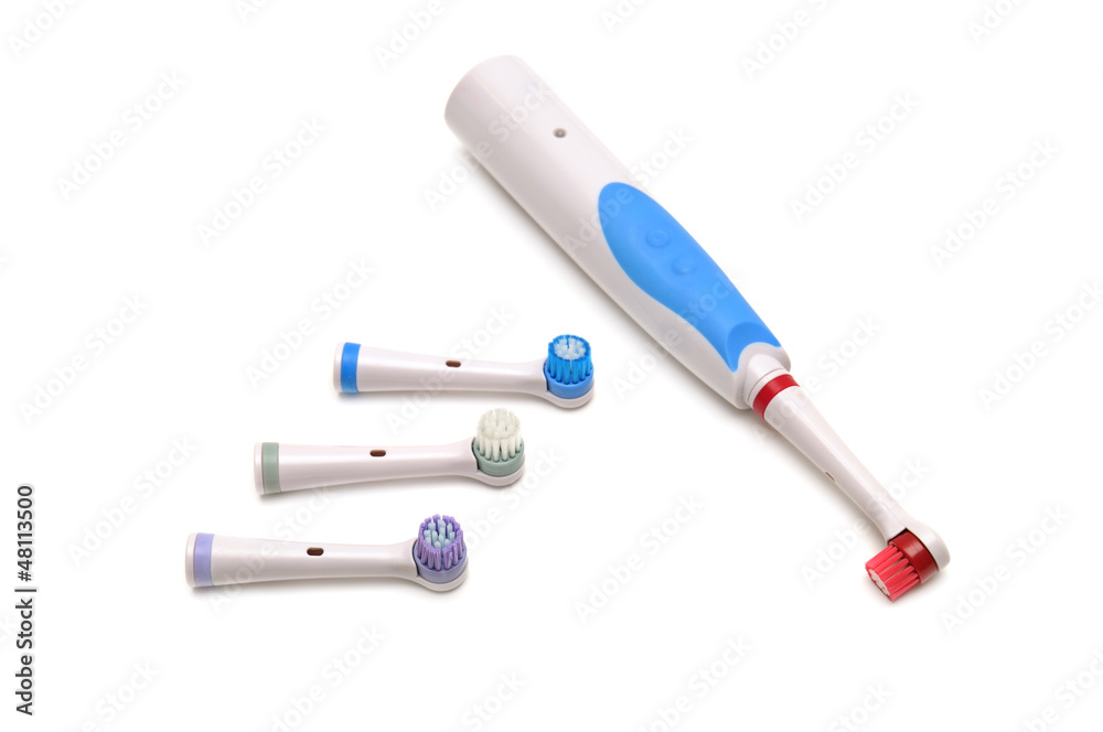 electrical toothbrush isolated on a white background