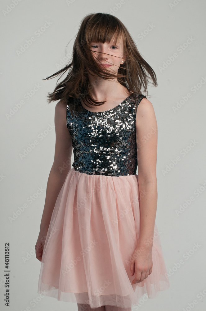 Adorable girl walking towards the camera Adorable girl walking towards the camera
