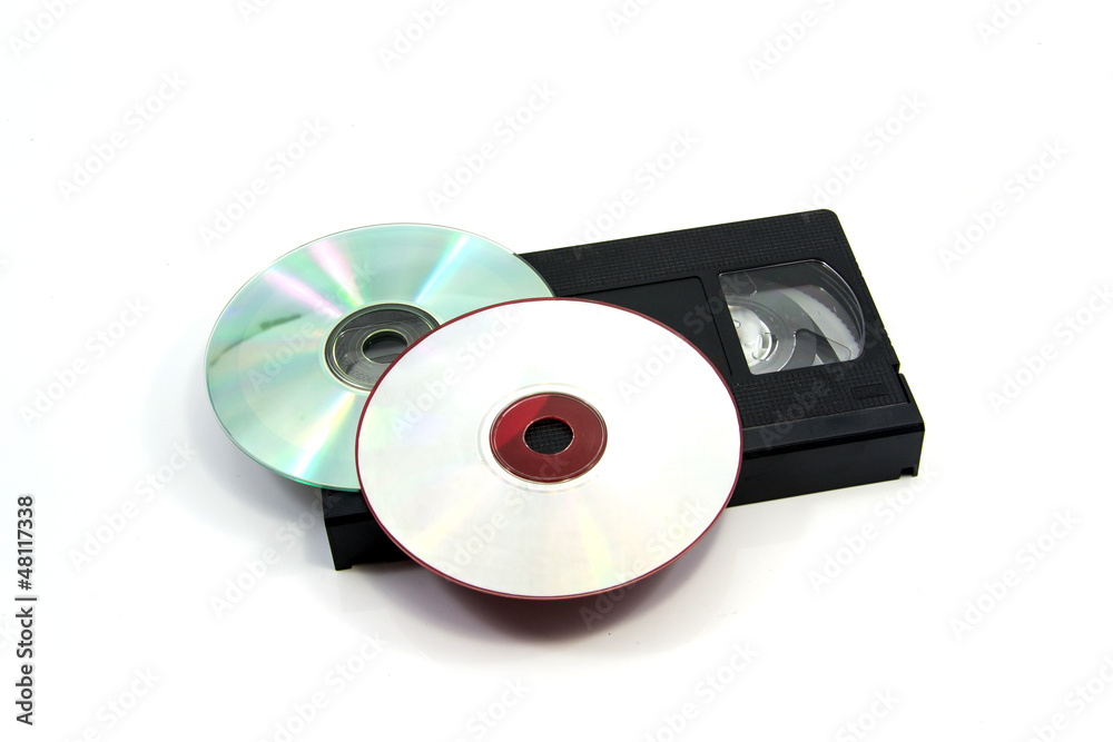 Video cassette and disc CD Video cassette and disc CD