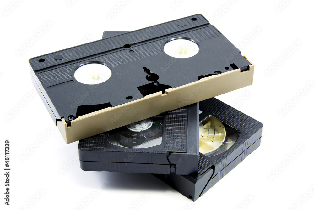 Old vhs video cassette Old vhs video cassette