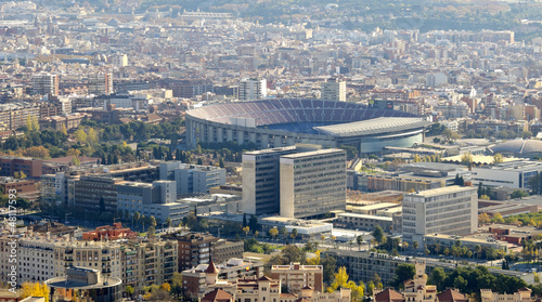 View of the city of Barcelona