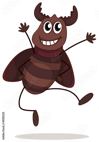 A smiling beetle