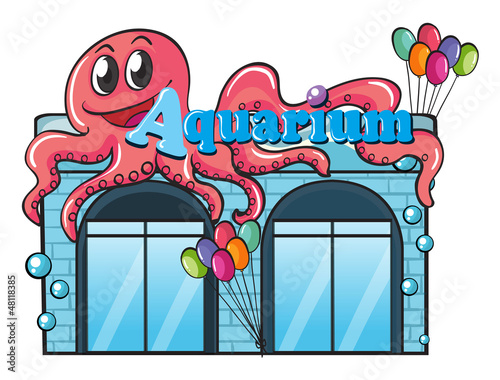 Aquarium and octopus