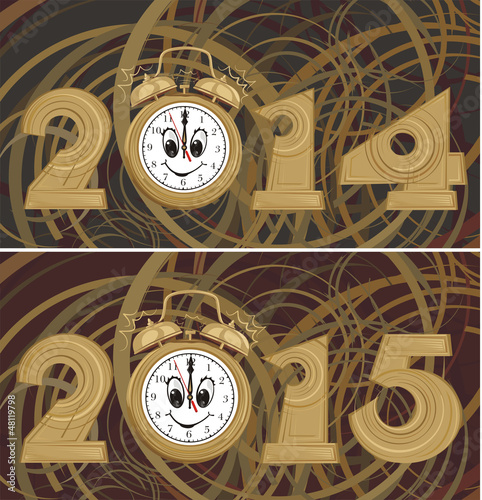 new year background - 2014, 2015