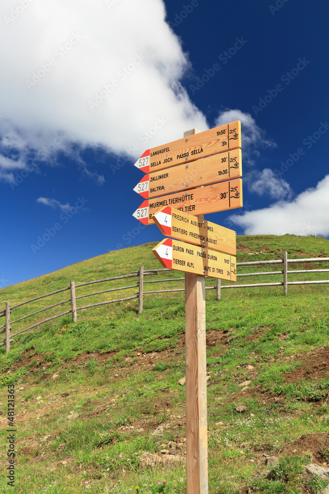 directions in Alpine path