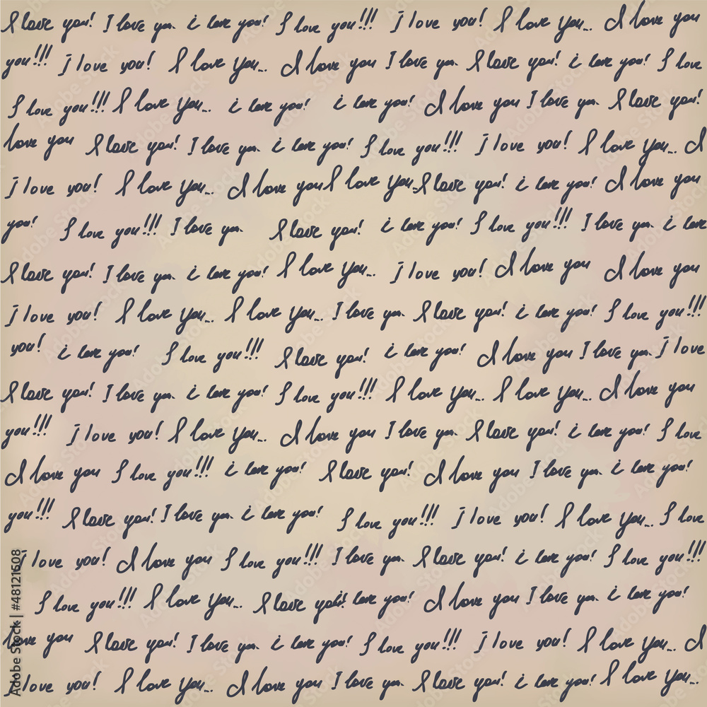 I love you