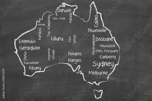 australia word cloud photo
