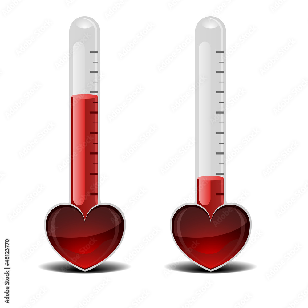 love thermometer Stock Vector | Adobe Stock