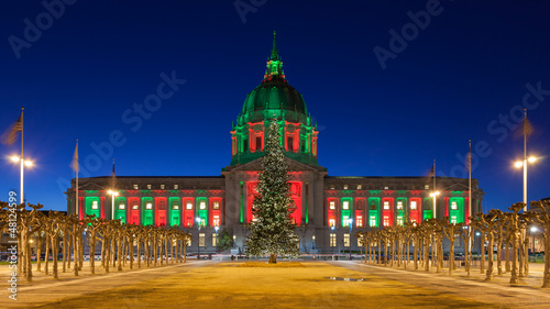 San Francisco City Hall during Christmas