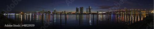 Fotografi Downtown Miami hdr panorama