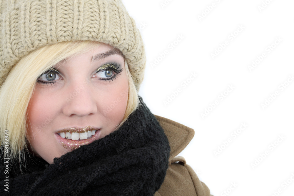 junge Frau im Winter junge Frau im Winter