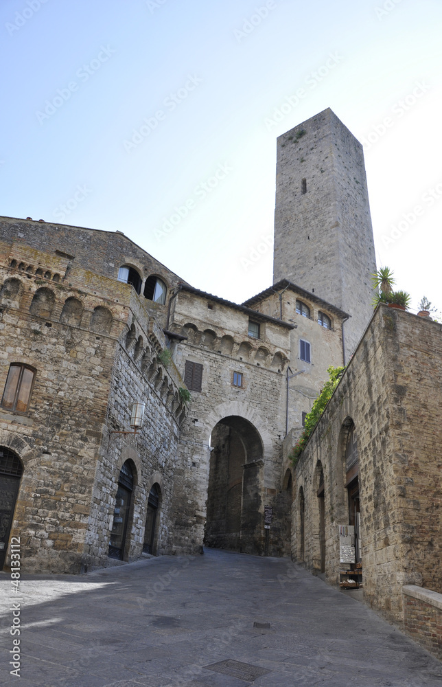 Altstadt, Türme und Festung, San Gimignano,Toskana, Italien