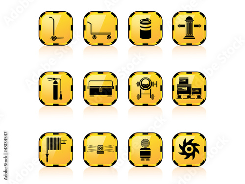 ICONS SET WORK BUTTON COLLECTION 9 OF 13