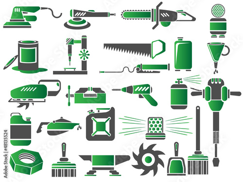 ICONS SET WORK TOOLS CLEAN 2