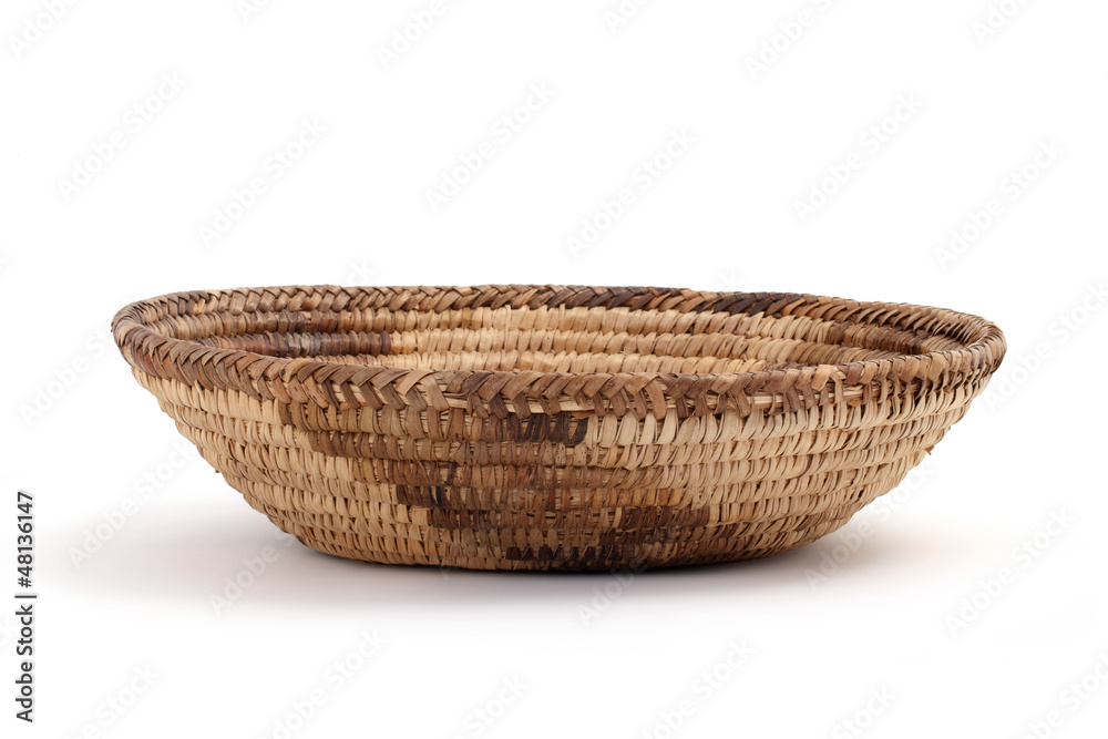 Fototapeta premium bread basket on a white background