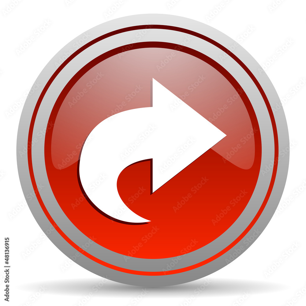 next red glossy icon on white background next red glossy icon on white background