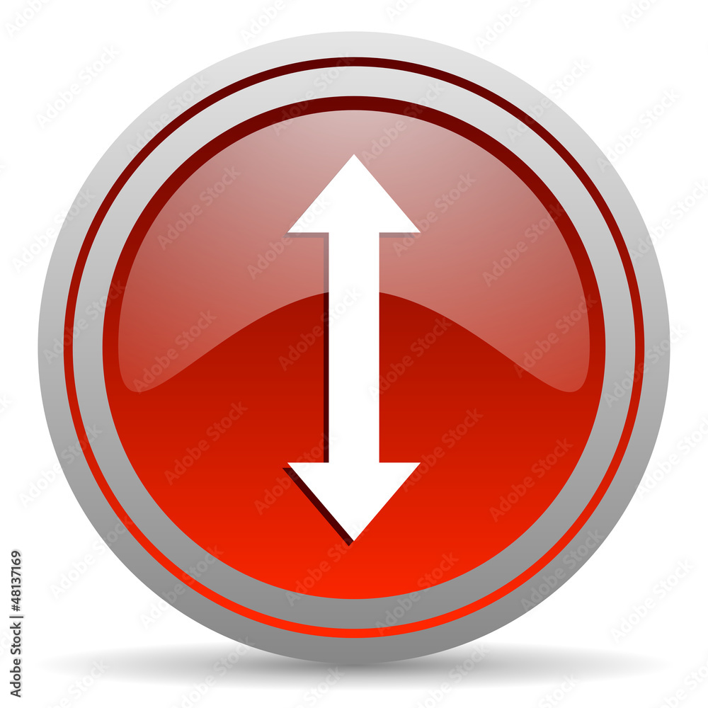 move arrow red glossy icon on white background move arrow red glossy icon on white background