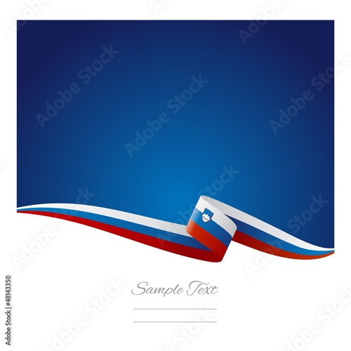 Abstract color background Slovenian flag vector