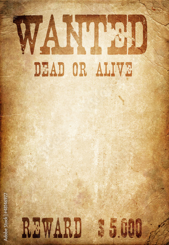 wanted poster photo