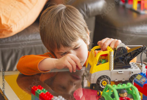 Little boy playing