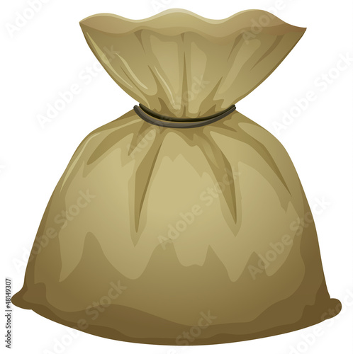 A brown pouch bag