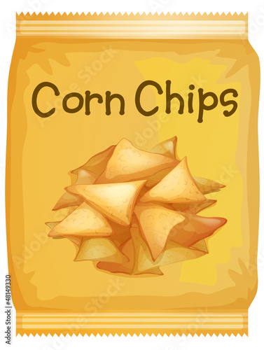 A packet of corn chips