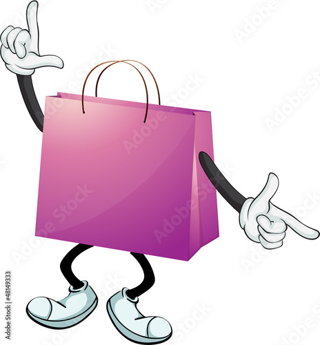 A purple bag