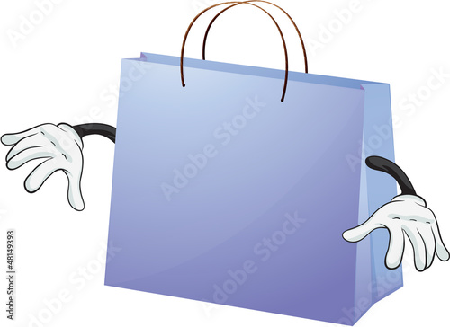 A blue bag