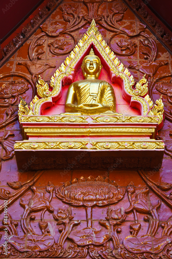Traditional Thai gable of the temple