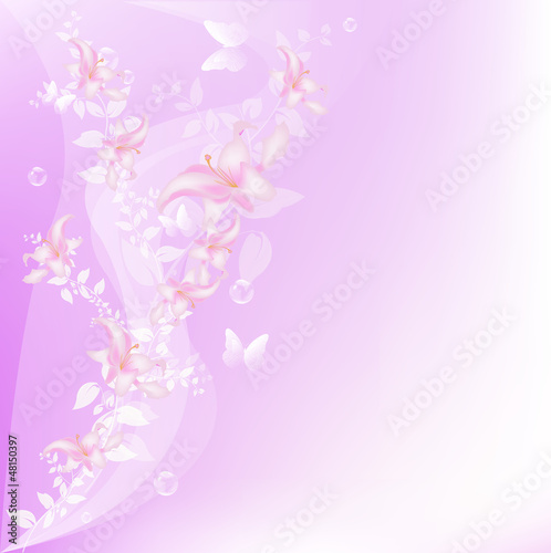 Abstract floral colorful background.Vector