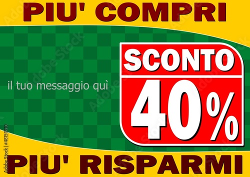Più Compri Più Risparmi 2 40 %