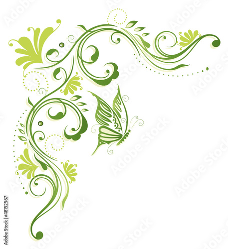 Frühling, frame, Blätter, Laub, Ranke, Grüntöne