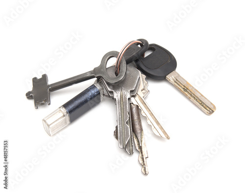 keys on a white background © schankz