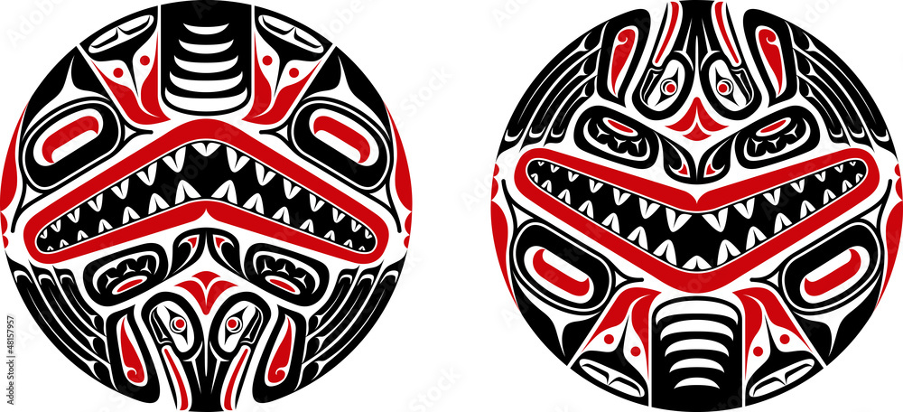 Haida style tattoo design Stock Vector | Adobe Stock