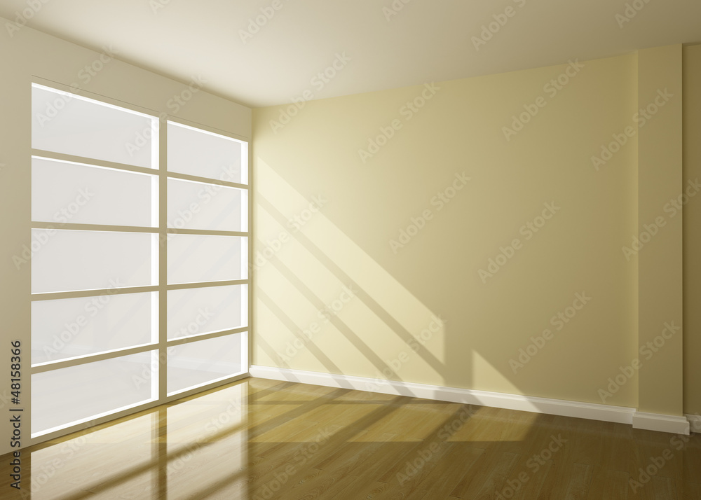 Obraz premium empty roon of interior 3d rendering