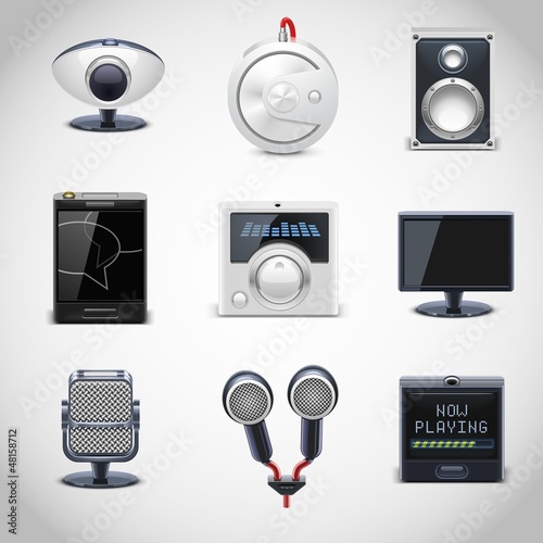 multimedia vector icons