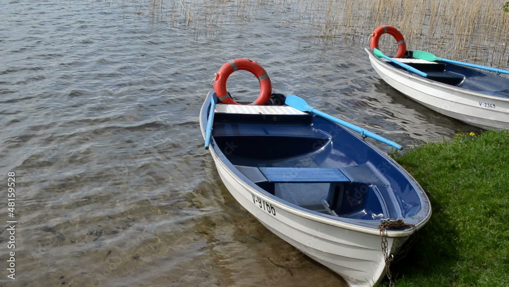 rowboat lifebuoy ripple lake water rowboat lifebuoy ripple lake water