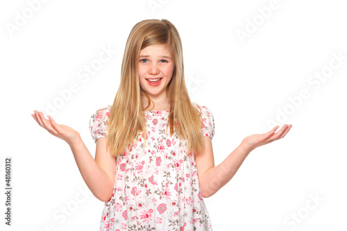Obraz na płótnie young cofused girl