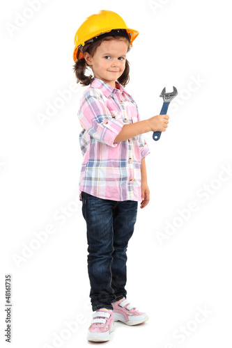 beautiful little girl in he...