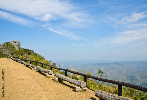 Fototapeta Naklejka Na Ścianę i Meble -  Mountain view point in Sinan natural park, Thailand