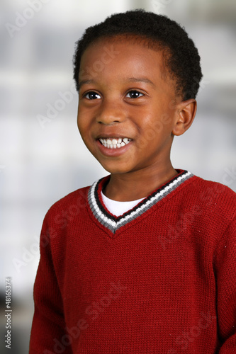 Boy Inside His Home