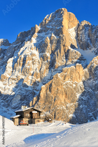 Dolomites, Pale di San Martino - Baita Segantini hut, Italy photo