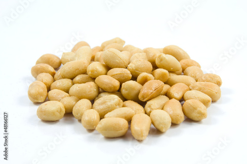 Salted peanuts. Nuts in a Small Bowl