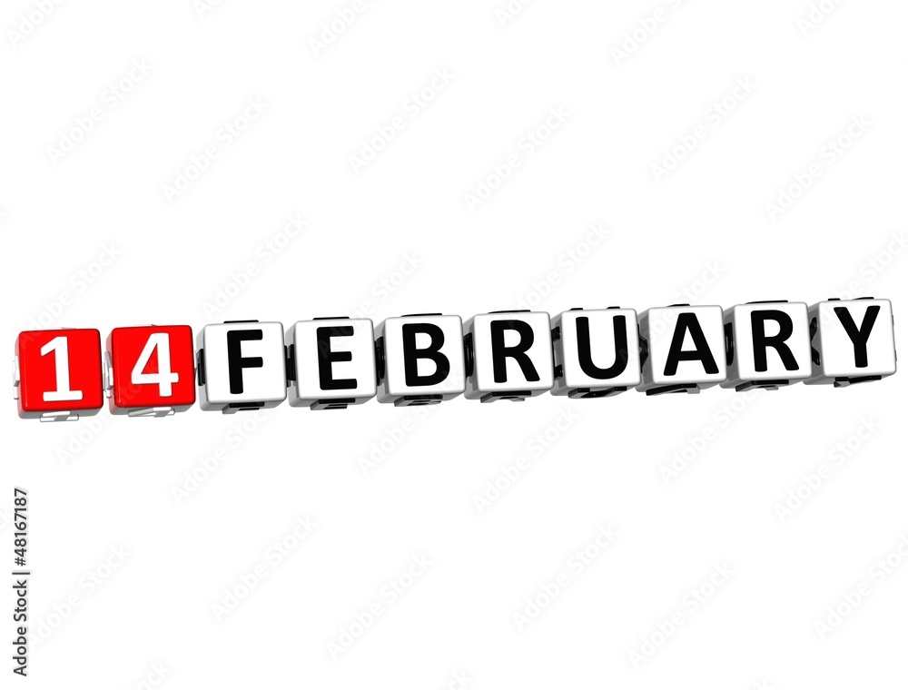 3D Valentine Day Button Click Here Block Text 3D Valentine Day Button Click Here Block Text