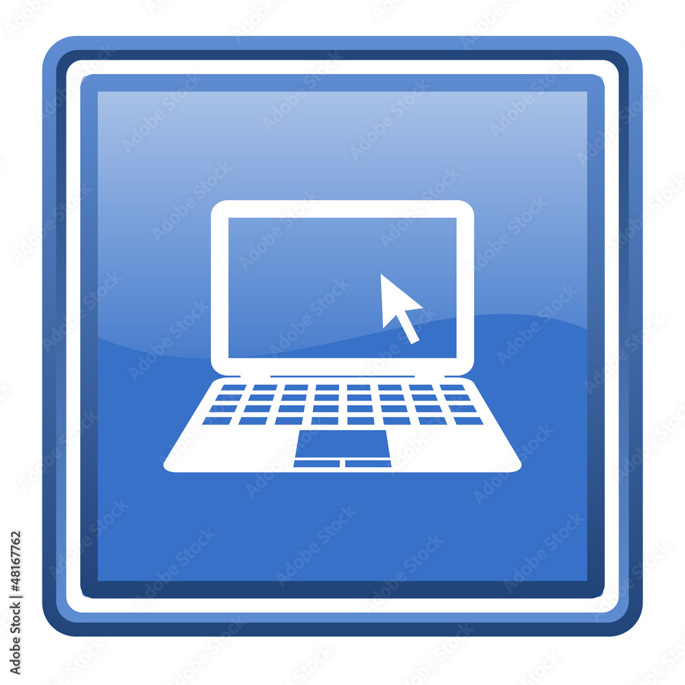 notebook blue glossy square web icon isolated notebook blue glossy square web icon isolated