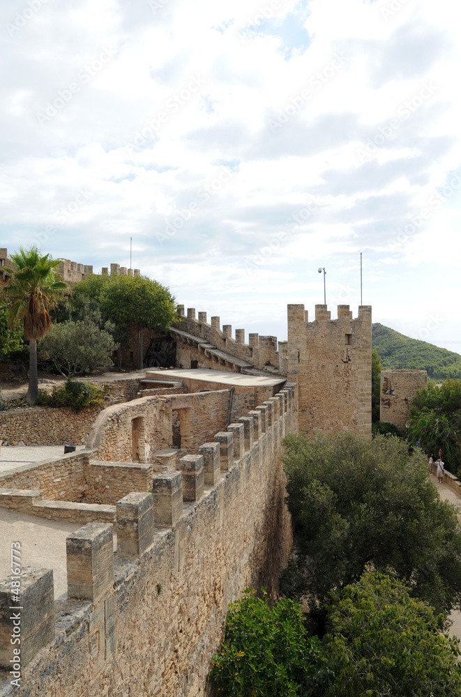 La tour de ses Dames du château de Capdepera à Majorque