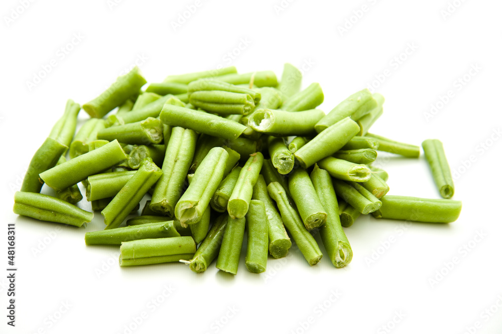 Frische grüne Bohnen