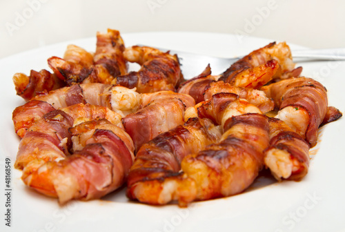 shrimp with bacon