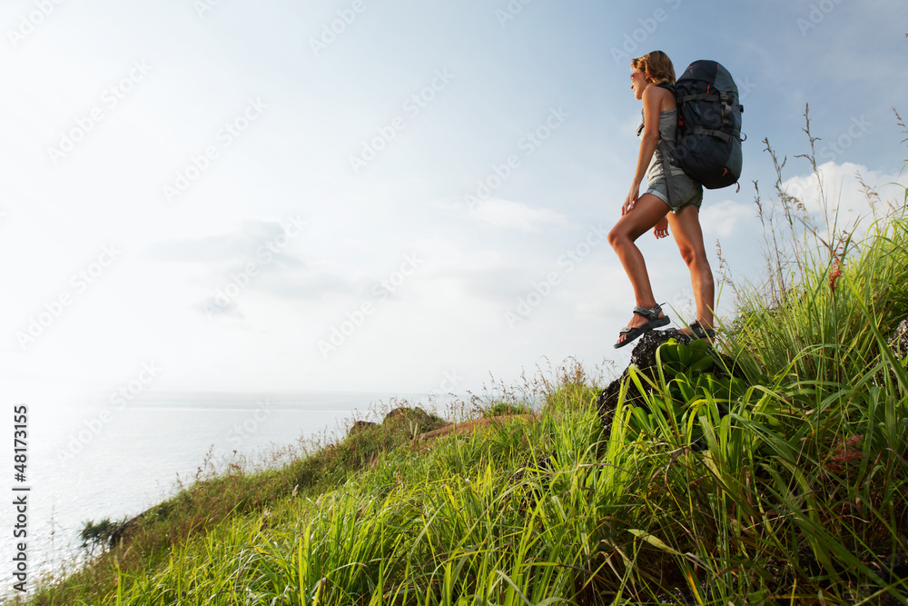 Naklejka premium Tourist